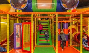 Kids having fun in soft play area